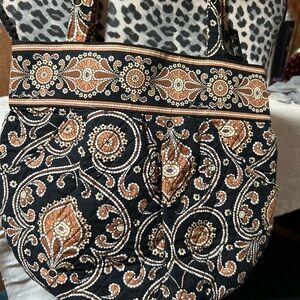 Vera Bradley Morgan Caffe Latte quilted bag~ New